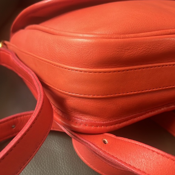 Vintage Coach Red Tailored Pouch # 4110 LightWeights Collection no hangtag - Picture 7 of 16
